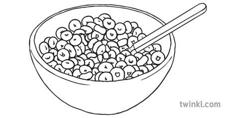 Cereal Drawing Draw Bowl Line Food Step Clipart Tutorials Clipartmag