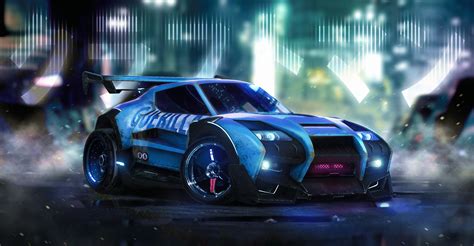 Rocket League Car Artwork Hd Games 4k Wallpapers Images Backgrounds