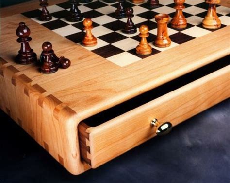 Chess Board With Drawer Cool Wooden Chess Board Table Games Chess