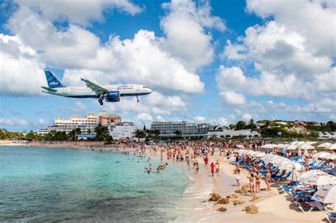 Maho Beach St Maarten A Planespotters Paradise