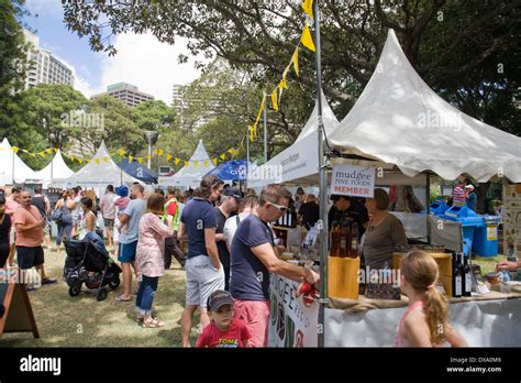 Nsw Food And Wine Festival In Hyde Parksydneyaustralia Stock Photo