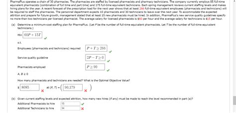 Solved PharmaPlus operates a chain of 30 pharmacies. The | Chegg.com