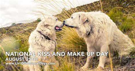 National Kiss And Make Up Day