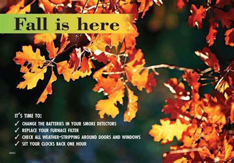 Fall Time Change Postcards Reamark Marketing Tools For Realtors