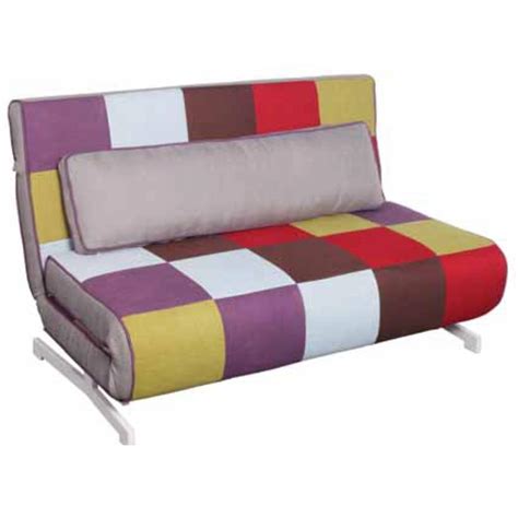 Patchwork scalloped printed furniture protector. Sofa-bed patchwork