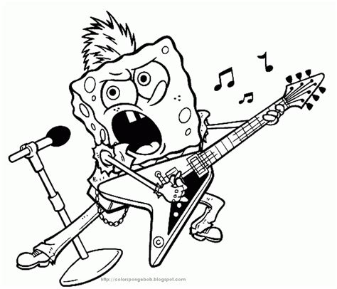 Baby Spongebob Characters Free Coloring Page