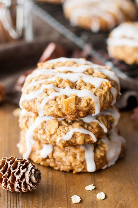 These tasty date oatmeal cookies use the natural sweetness of the dates rather than any added sugar to feel free, of course, to just double the recipe. Caramelized Apple Oatmeal Cookies | Liv for Cake