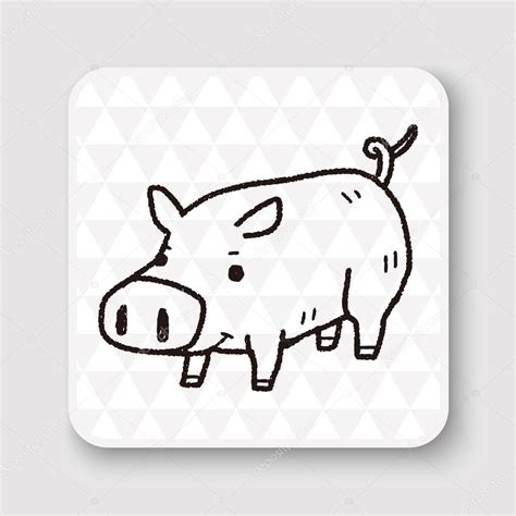Pig Doodle Vector Illustration — Stock Vector © Hchjjl 94903284