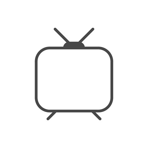Tv Icon In Trendy Flat Style Television Symbol For Web Site Design