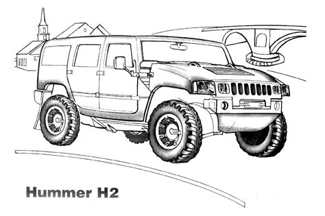 4x4 Transportation Free Printable Coloring Pages