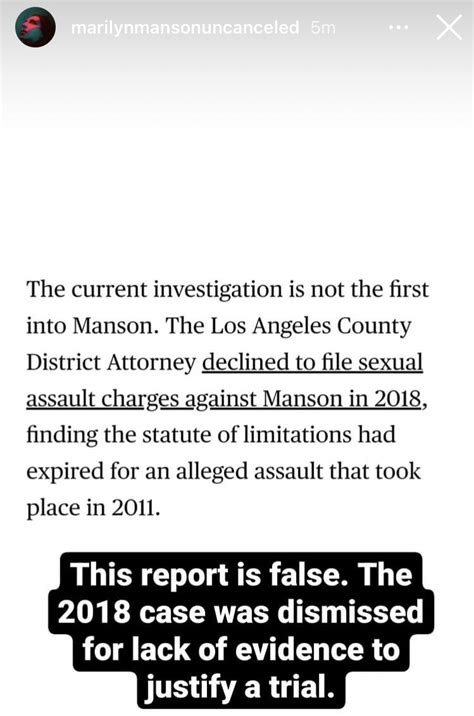 the manson cases on twitter update lasd investigation against marilyn manson submits their 19