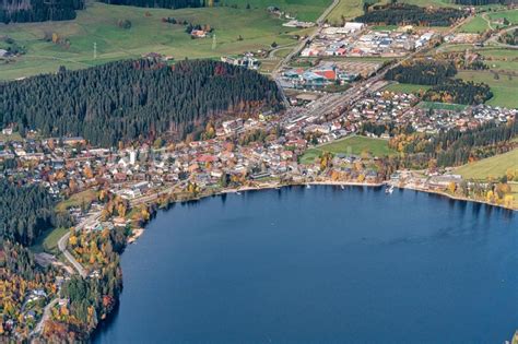 Luftbild Titisee Neustadt Ortskern Am Uferbereich Des Titisee