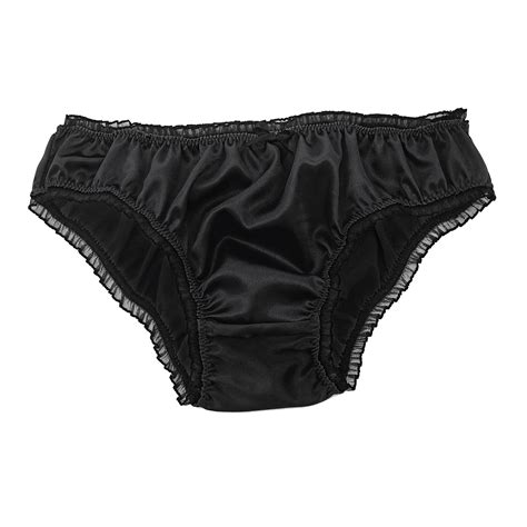 Satin Frilly Sissy Ruffled Panties Bikini Knicker Underwear Briefs Sizes Picclick