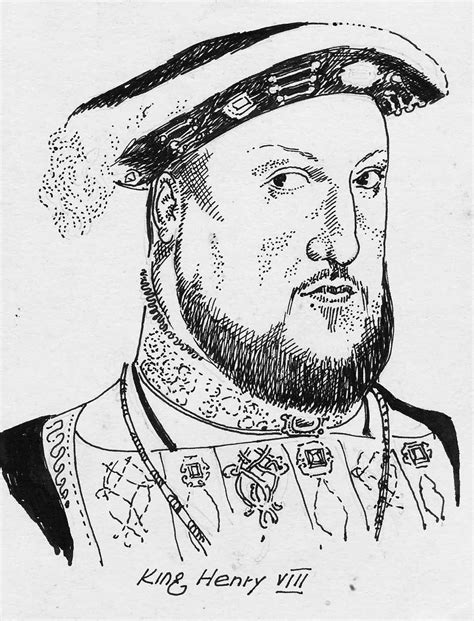 Pen Portrait King Henry Viii Henry Viii King Henry Viii King Henry