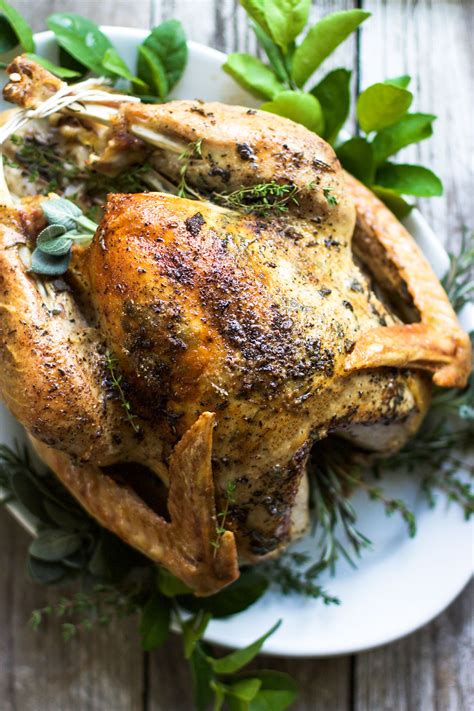 Dry Brined Brown Butter and Sage Roasted Turkey | Roasted turkey, Turkey recipe butter, Turkey