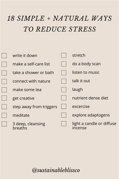 Simple And Natural Ways To Reduce Stress Sustainable Bliss Self