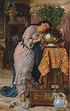 William Holman Hunt, O.M., R.W.S. (1827-1910) , Isabella and the Pot of ...