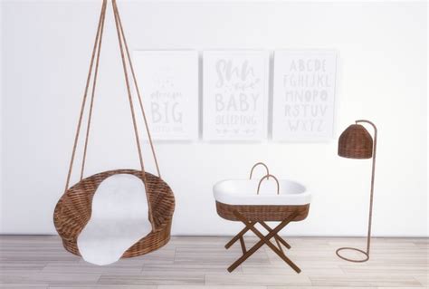 Wicker Baby Room The Sims 4 Sims Baby Sims Sims 4 Cc Furniture