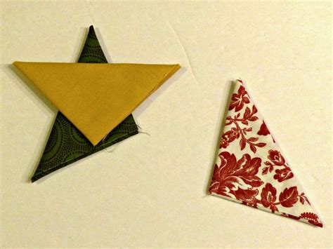 Diy Folded Fabric Star Ornaments Tutorial