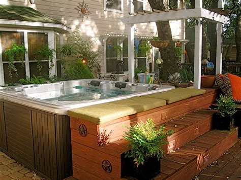 Backyard Retreat Hot Tub Deck Hot Tub Backyard Hot Tub