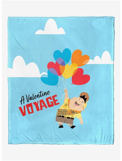 Disney Pixar Up Valentine Voyage Throw Blanket Hot Topic