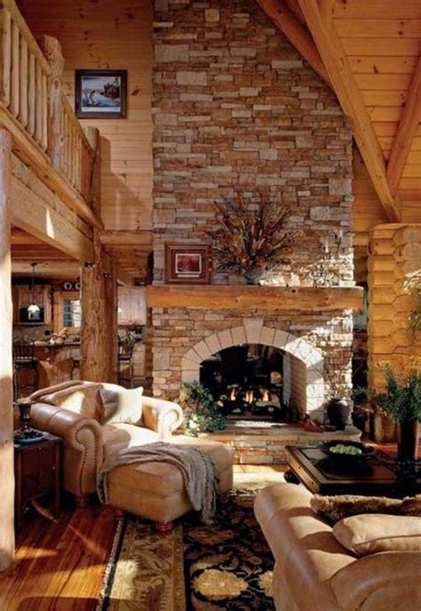 Set your foundation a log cabin is only as good. living-room-enchanting-log-cabin-interiors-rustic ...