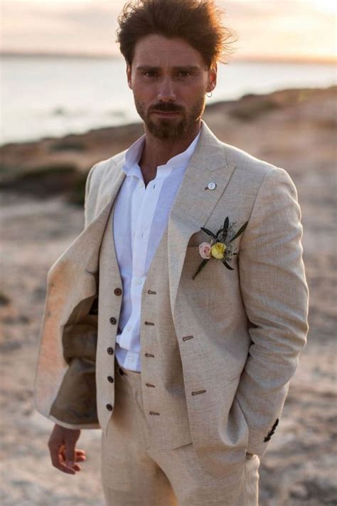 30 The Most Popular Groom Suits Wedding Forward Beach Wedding Groom