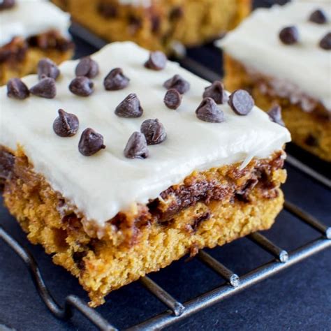 Pumpkin Bars With Cream Cheese Frosting Back For Seconds