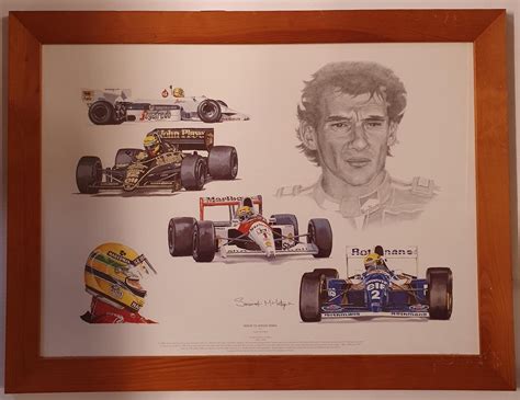 A Tribute To Ayrton Senna A Collage Print After Stuart Mci