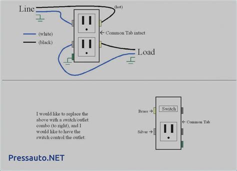 Combination switch receptacle wiring diagram. Leviton Switch Outlet Combination Wiring Diagram | Free Wiring Diagram