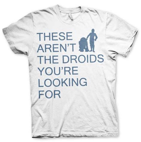 buy t shirt these aren t the droids you re looking for t shirt white size xxl