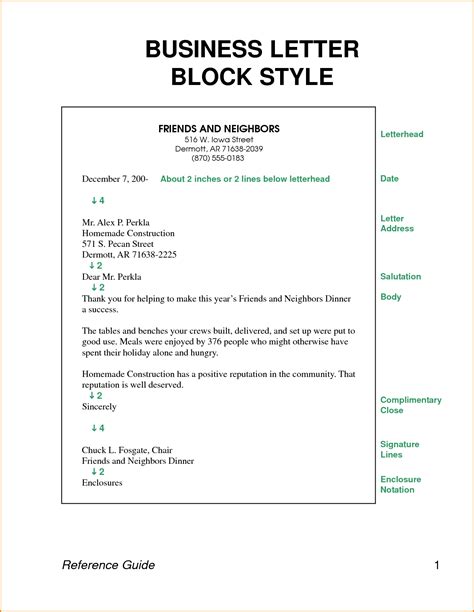 All items are aligned to the left. business letter block style letters format download free ...
