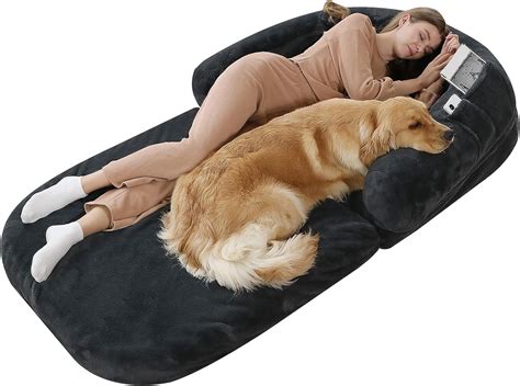 Yaem 𝗛𝘂𝗺𝗮𝗻 𝗗𝗼𝗴 𝗕𝗲𝗱 71x45x10 Dog Beds For Large Dogs
