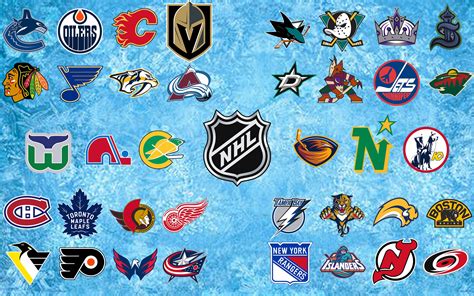 Nhl Wallpaper I Made With My Favourite Logo From Each Franchise Rhockey