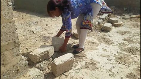 My Village Life My Hard Work Making Wall By Noreen Bhabi Part 1 Youtube