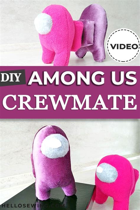 Among Us Crewmate Plush Free Sewing Pattern Sewing