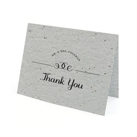 Your presence at the event made the day truly memorable. Formal Text Plantable Thank You Card | Botanical PaperWorks | Thank you cards, Wedding thank you ...
