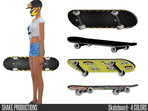 Lookbook Shakeproductions 45 7 Skateboard Sims 4 Around The Sims 4