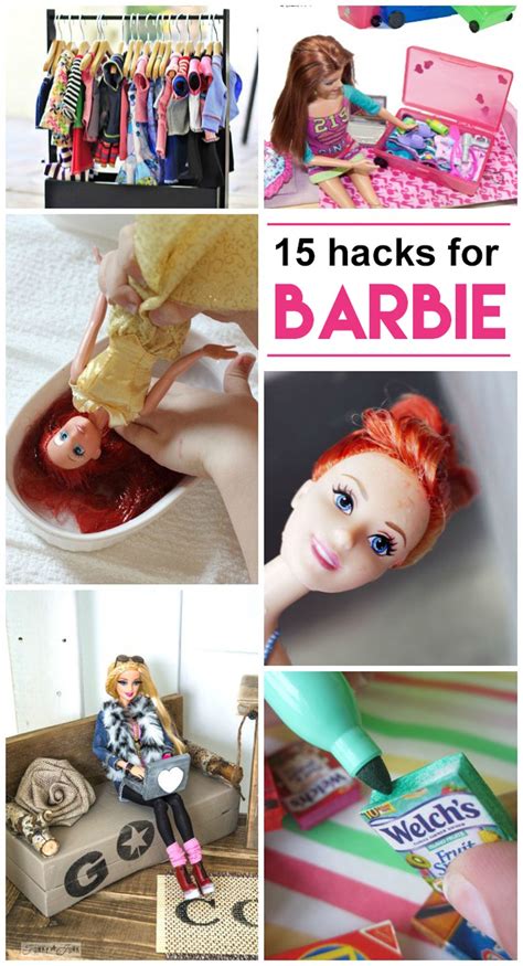 15 Barbie Hacks And Diys Kids Activities Diy Barbie Furniture Diy