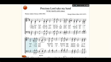 Precious Lord Take My Hand Lead Me On Let Me Stand Tune Mateland