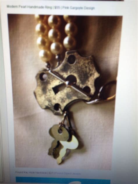 Found key hole necklace | Found object art, Found object, Objects