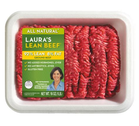 Lauras Lean Ground Beef 92 Lean Tray 1 Lb Dillons Food Stores