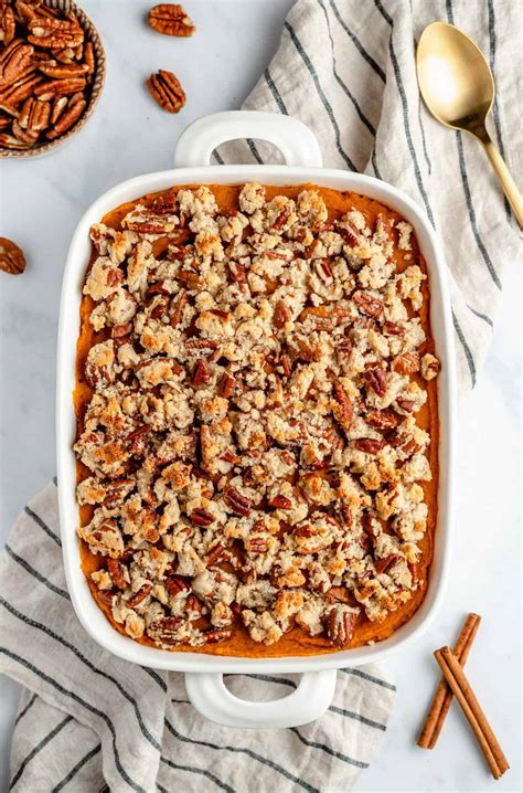 It's the perfect cross between a side and a dessert. Vegan Sweet Potato Casserole with Maple Pecan Topping ...