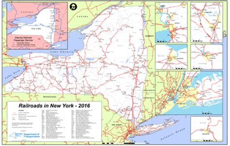 New York State Highway Map Printable Map