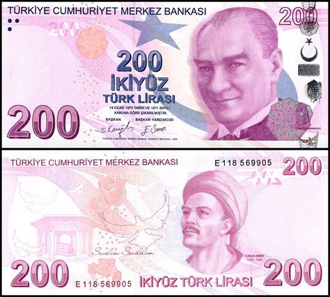 Turkey Lira Banknote L Nd P D Unc