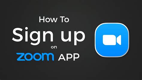 How To Sign Up Zoom App Android Sign In Zoom Cloud Meeting App Youtube