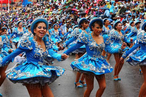 Magical Andes Photography Female Caporales Dancers At Oruro Carnival