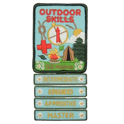 Gsme Outdoor Skill Patch Program Girl Scout Patches Girl Scouts Girl Scout Juniors