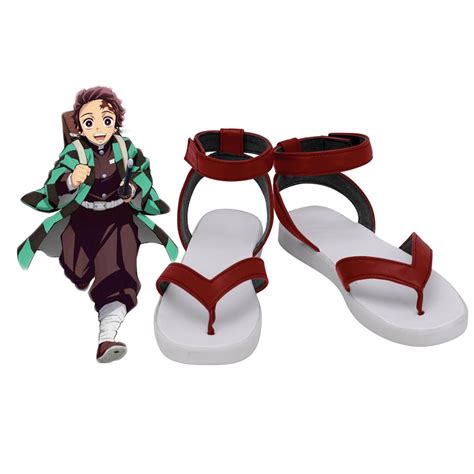 Demon Slayer Tanjiro Kamado Shoes Cosplay Kimetsu No Yaiba Kamado