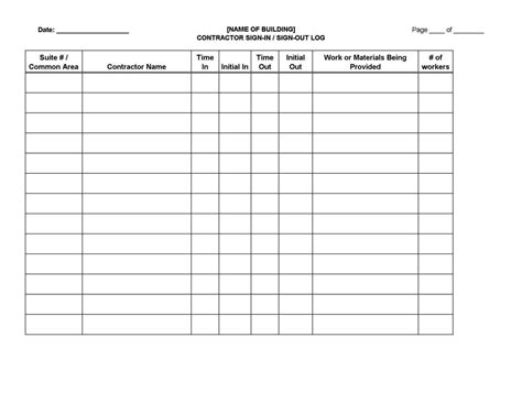 Eye wash station checklist spreadsheet eyewash station checklist form fill online printable fillable blank pdffiller this also assumes. Work Sign In Sheet Template - SampleTemplatess - SampleTemplatess